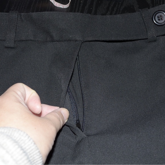 Talbots Dress Pants Womens 6 Black Stretch Straight Leg Trouser Polyester Blend - Picture 15 of 15